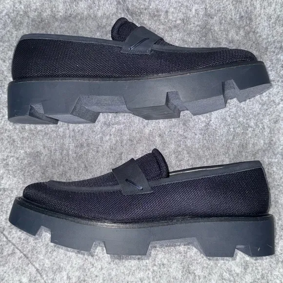 Sarto by Franco Sarto Ream Lug Sole Platform Loafers in Navy Blue- Sz 10‎