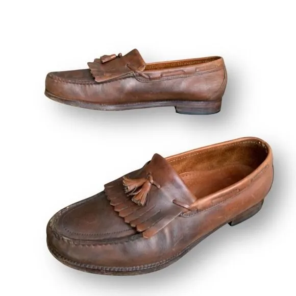 SAS Genuine Handsewn Slip On Kilte Tassel Loafers Cordovan Men's Size 11.5 USA