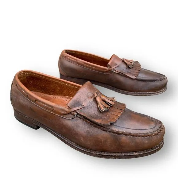 SAS Genuine Handsewn Slip On Kilte Tassel Loafers Cordovan Men's Size 11.5 USA