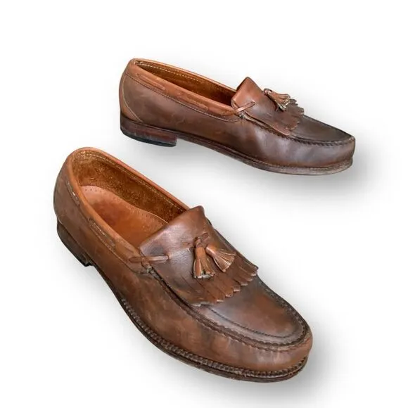 SAS Genuine Handsewn Slip On Kilte Tassel Loafers Cordovan Men's Size 11.5 USA