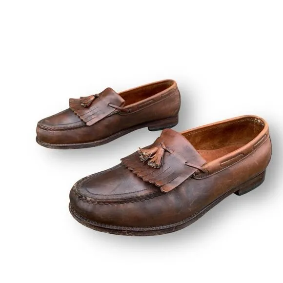 SAS Genuine Handsewn Slip On Kilte Tassel Loafers Cordovan Men's Size 11.5 USA