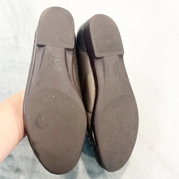 SAS Metro Tripad Comfort Bronze Metallic Leather Loafers Made in USA Size 9.5