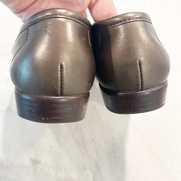SAS Metro Tripad Comfort Bronze Metallic Leather Loafers Made in USA Size 9.5