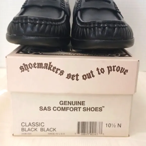 SAS NIB, Women's Black Loafers. Sz 10.5 N.