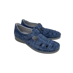 Sas Roamer Blue Jay Slip On Comfort Walking Shoe Loafers Womens size 9 M