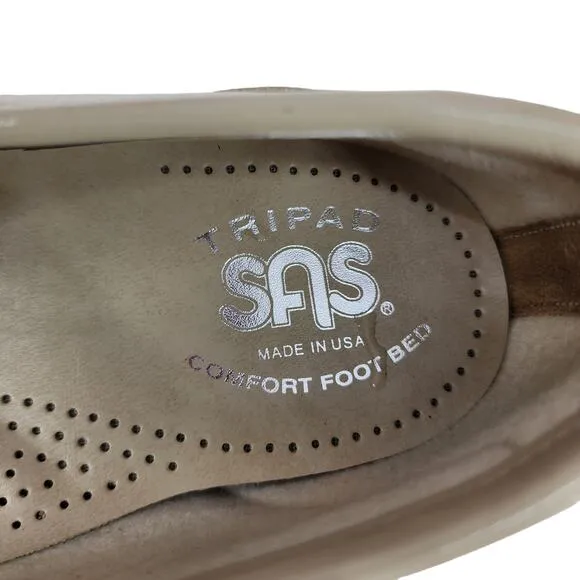 SAS Tripad Comfort Cushioned Foot Bed Metro Loafers Taupe Women's Size 9