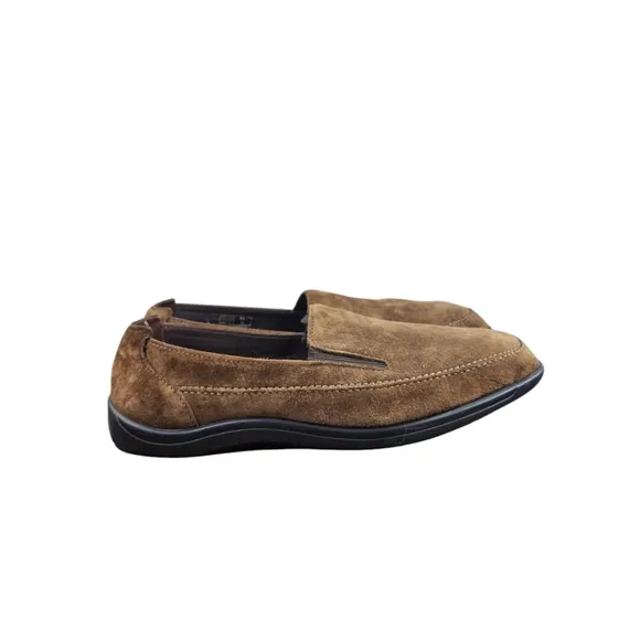 SAS Weekender Brown Suede Leather Slip Loafers