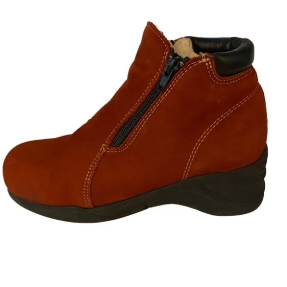 Saute Mouton Canada Chaussures Shearling Lined Suede Ankle Boots EU 39 US 8.5