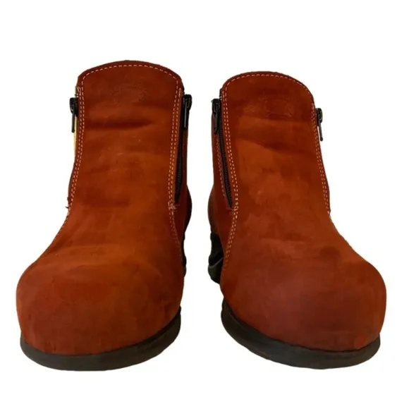 Saute Mouton Canada Chaussures Shearling Lined Suede Ankle Boots EU 39 US 8.5