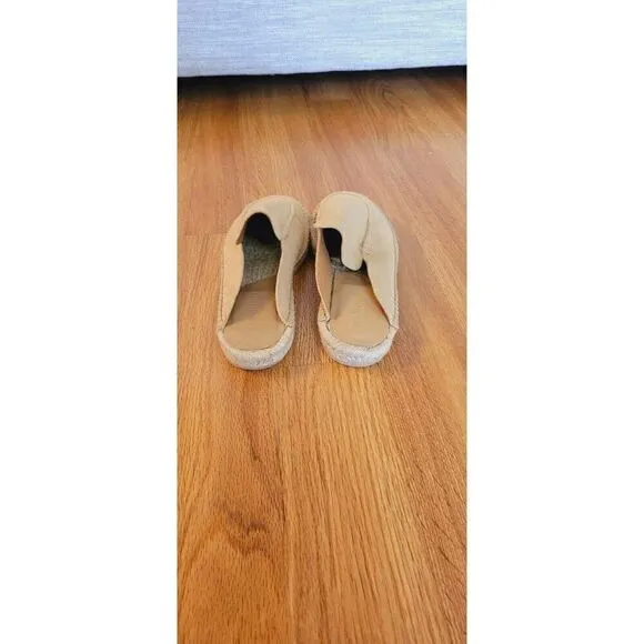 Scarosso Suede Jute-sole Mule Espadrilles Women's Size US 8.5 EU 39  Neutral