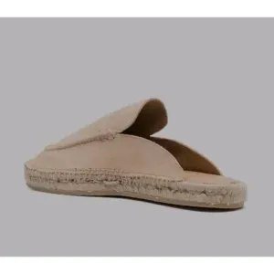 Scarosso Suede Jute-sole Mule Espadrilles Women's Size US 8.5 EU 39  Neutral
