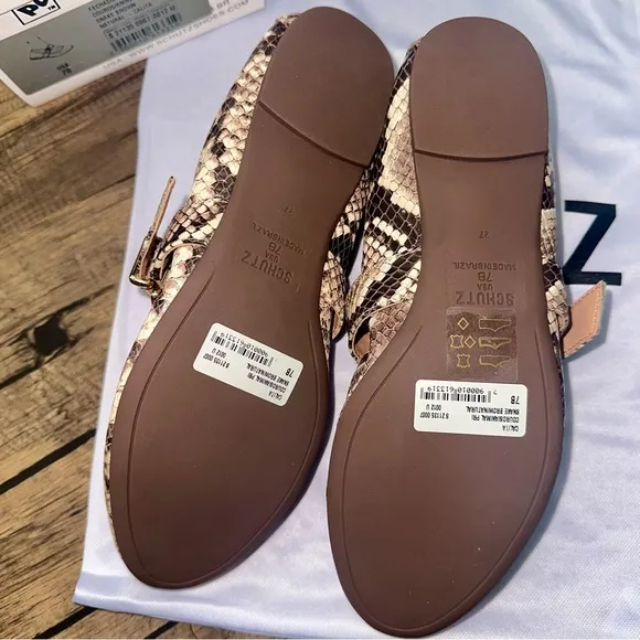 SCHUTZ Leather Flats