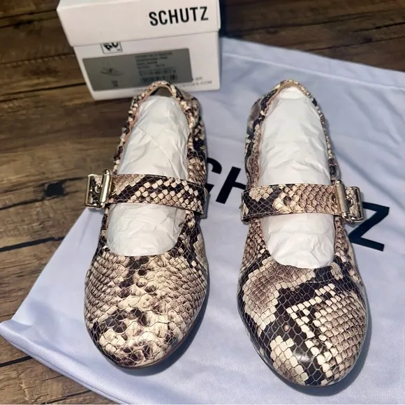 SCHUTZ Leather Flats