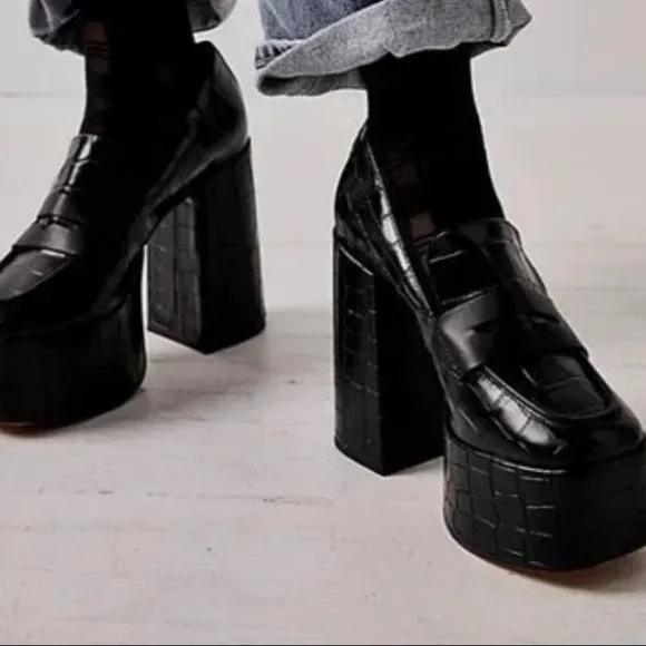 SCHUTZ Viola High Heel Platform Loafers