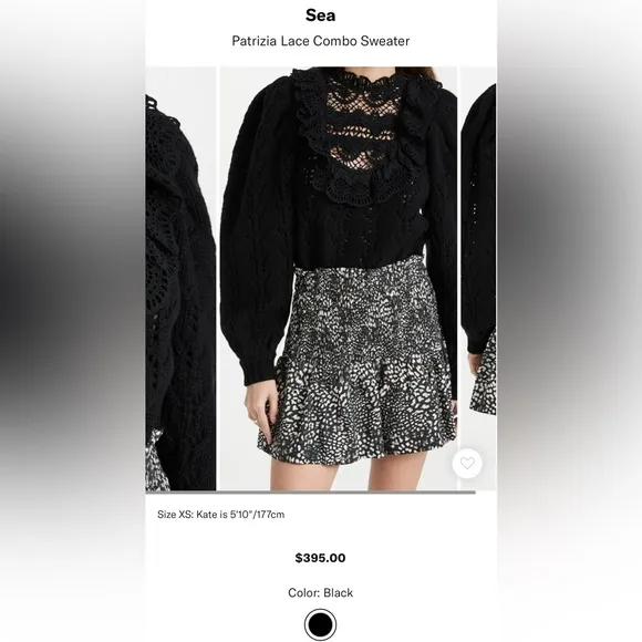 Sea Patrizia Lace Combo Sweater