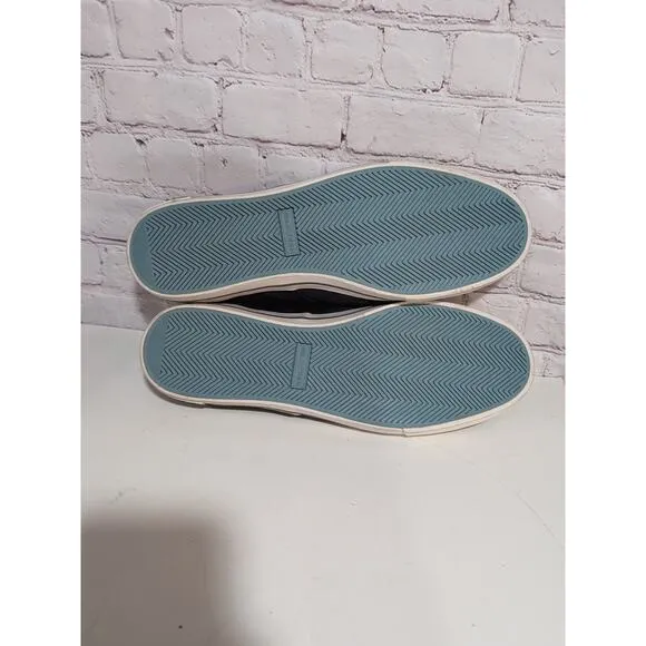 Seavees Hermosa Plimsoll Standard Navy Vintage Washed Linen Sneakers Men Size 13