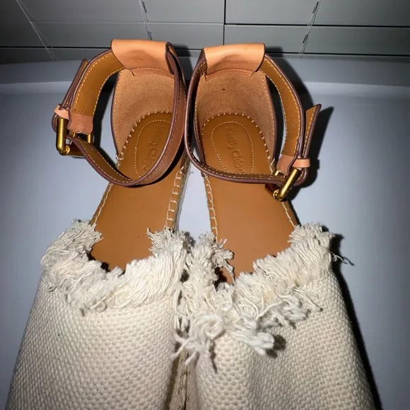 See by Chloe Glyn canvas Espadrille  flats 41=11