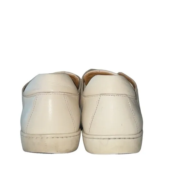 Sezane Jack Cream Off-White Leather Trainers‎ Fashion Sneakers
