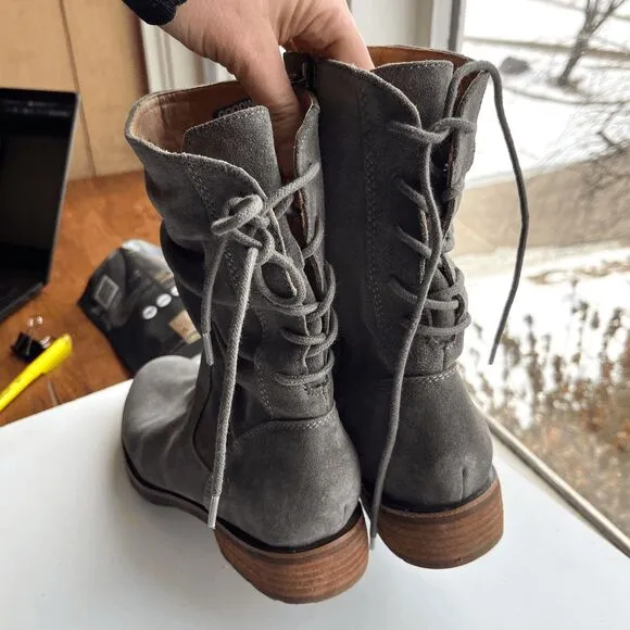 Söfft Sharnell Low Waterproof Suede Boots in Taupe Grey, Women’s 9