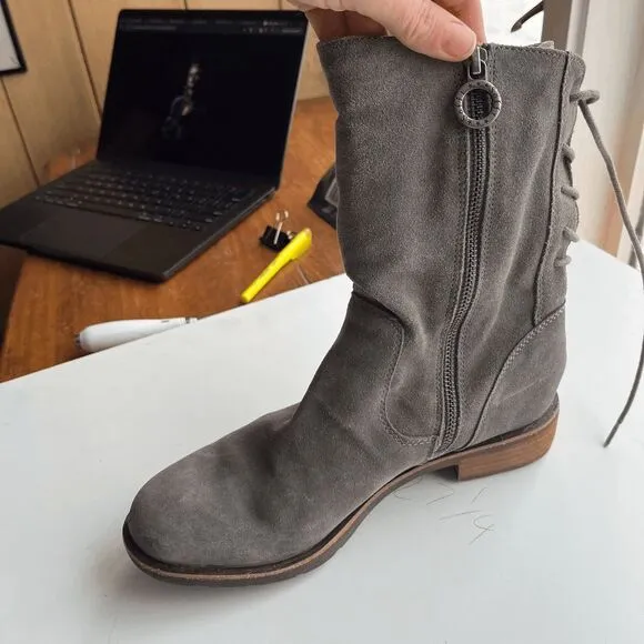 Söfft Sharnell Low Waterproof Suede Boots in Taupe Grey, Women’s 9