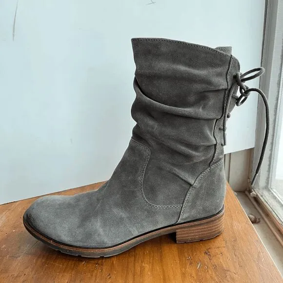 Söfft Sharnell Low Waterproof Suede Boots in Taupe Grey, Women’s 9