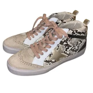 Shu Shop Paulina Sneaker in Natural Snake Size 6.5 NWOB