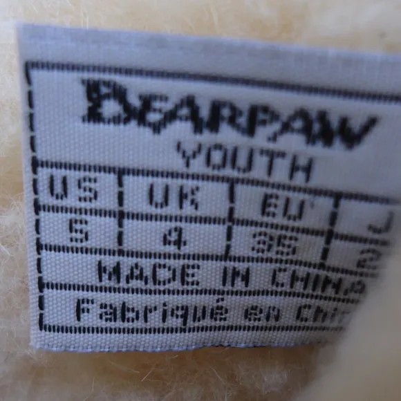 SIZE 5 youth. BEARPAW MIA sheepskin boots