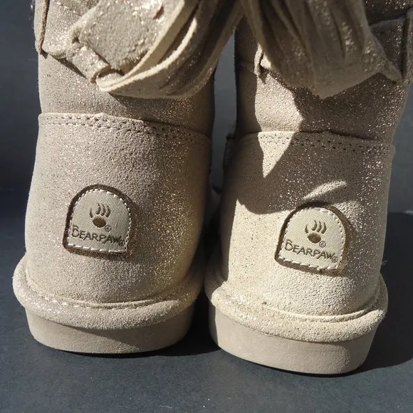 SIZE 5 youth. BEARPAW MIA sheepskin boots