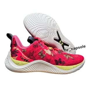 Size 5Y Under Armour Curry Flow 10 GS Butterfly Big Kid Pink 3026296-600 7 Wns