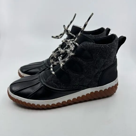 Skechers Jagged Pond Moodspace Shoe WMNS US6 Lace Up Gray Duck Boots 167321 EU36