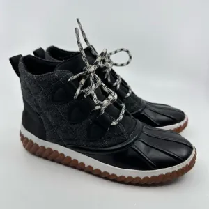 Skechers Jagged Pond Moodspace Shoe WMNS US6 Lace Up Gray Duck Boots 167321 EU36
