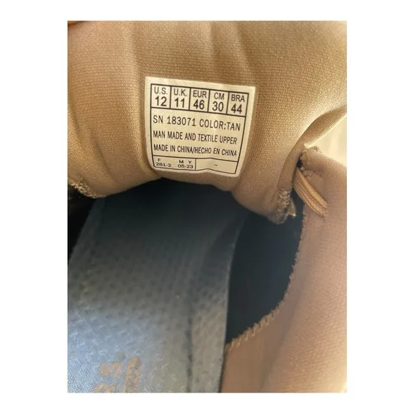 Skechers Tres-Air UNO Revolution Airy Men's Tan/Gold Sneakers Sz 12 US / 46 EUR