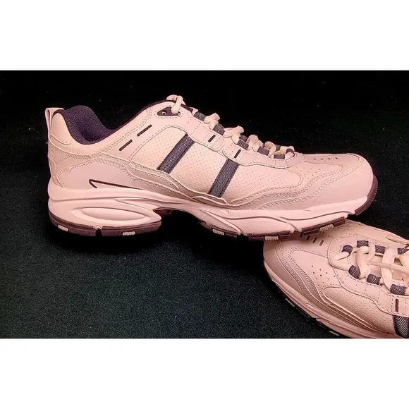 Skechers Vigor 2.0 walking shoes 51242 memory foam White/Navy Men's Size…