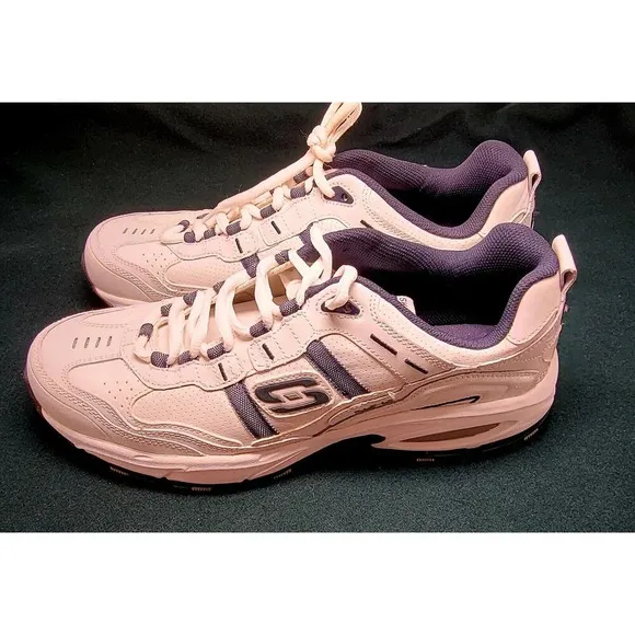 Skechers Vigor 2.0 walking shoes 51242 memory foam White/Navy Men's Size…