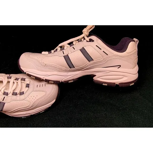 Skechers Vigor 2.0 walking shoes 51242 memory foam White/Navy Men's Size…