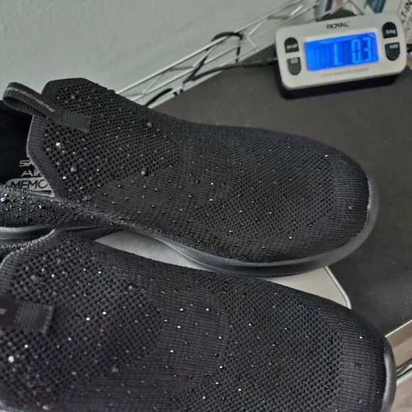 Skechers Womens Slip-On Ultra Flex 3.0 Glam Night Knit Memory Foam Size 9 Shoe