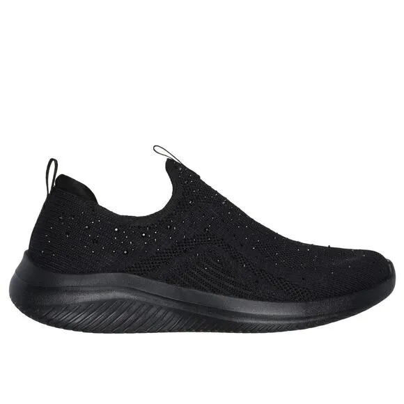 Skechers Womens Slip-On Ultra Flex 3.0 Glam Night Knit Memory Foam Size 9 Shoe