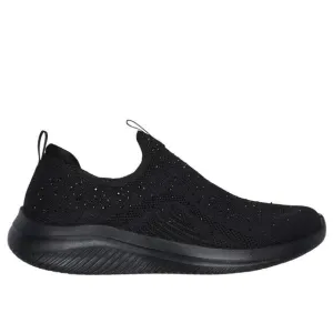 Skechers Womens Slip-On Ultra Flex 3.0 Glam Night Knit Memory Foam Size 9 Shoe