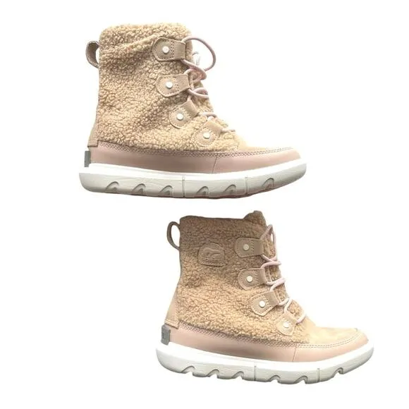 Sorel Boots Explorer II Joan Cozy Winter Boots, Faux Shearling, Waterproof