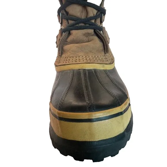SOREL Caribou 🔥 Size 7 Buff Waterproof Leather Winter Snow Boots MSRP $200