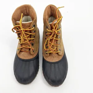 Sorel Cheyanne II lace-up boots Ankle Rain Boots Youth size 1 Tan Brown kids