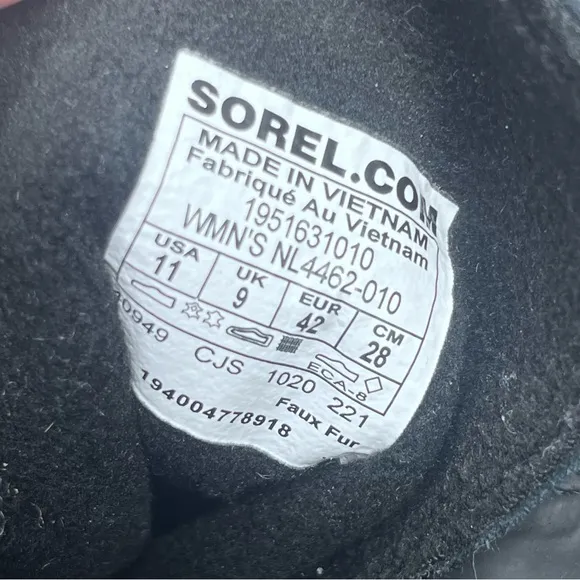 Sorel Explorer II Joan Waterproof Faux Fur Winter Boots Size 11