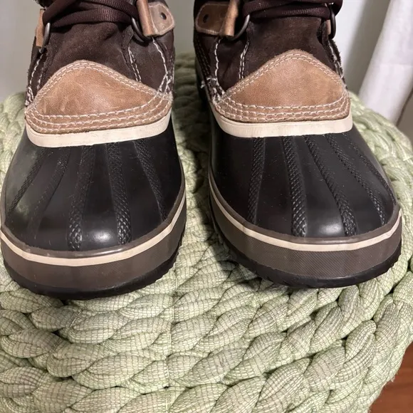 Sorel Joan Of Arctic Waterproof Fur Trim Brown Suede Lace Up Tall Winter Boots