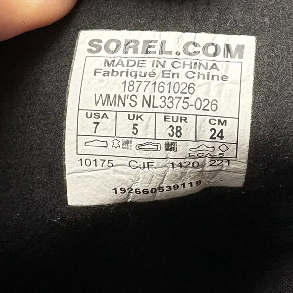 Sorel Lexie Wedge Dark Green Quilted Boots Size 7 Unused Condition