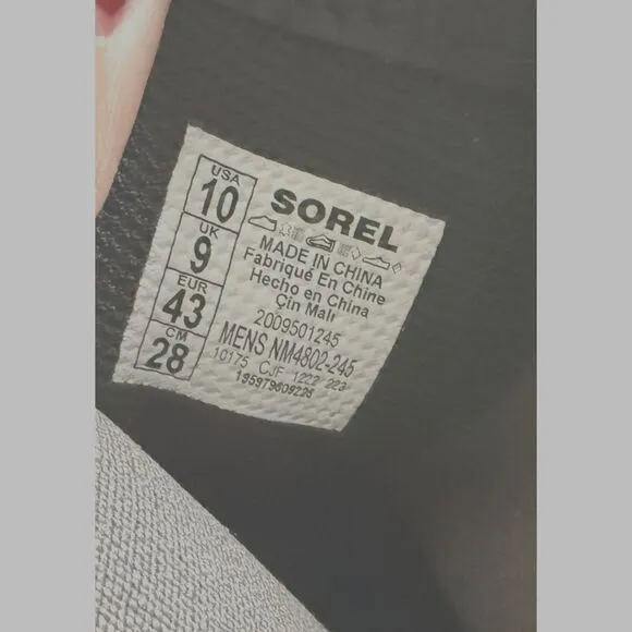 Sorel Mens Hi-Line Chelsea Water Proof Brown Lightweight Boots Sz 10