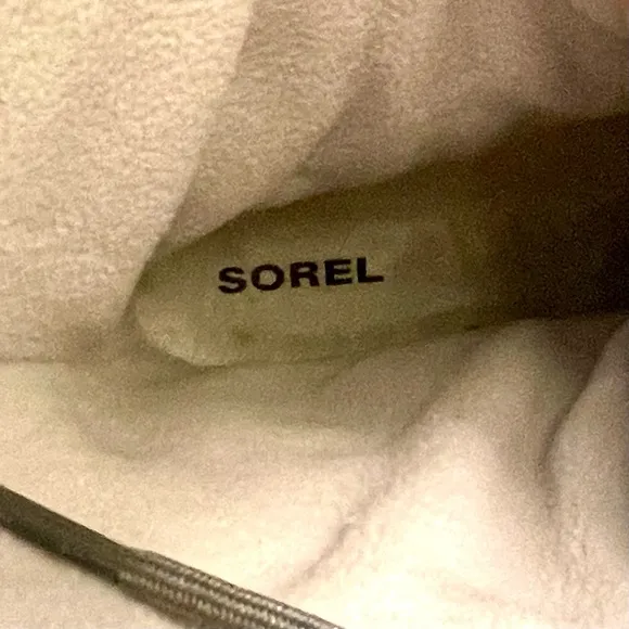 SOREL Out N About Gray Tall Lace Up Quilted Lined Snow Boots Size 5