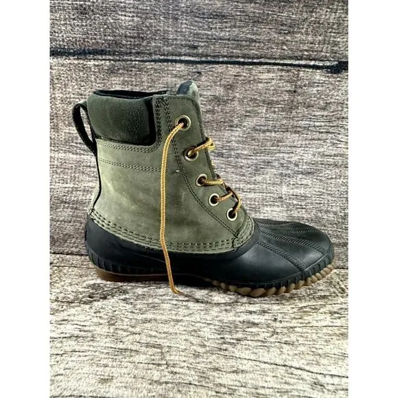 SOREL Rubber Boots Cheyenne II 2 Men’s Sz 8 NM2575-052 Waterproof Green