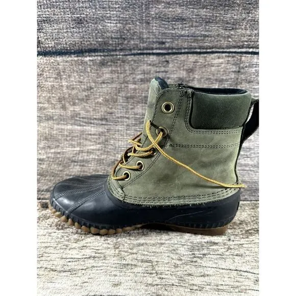 SOREL Rubber Boots Cheyenne II 2 Men’s Sz 8 NM2575-052 Waterproof Green