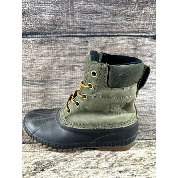 SOREL Rubber Boots Cheyenne II 2 Men’s Sz 8 NM2575-052 Waterproof Green