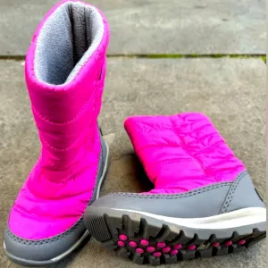 SOREL Toddler/Girl/Youth 8 Whitney Quarry Snow Boots Pink Fuchsia Waterproof